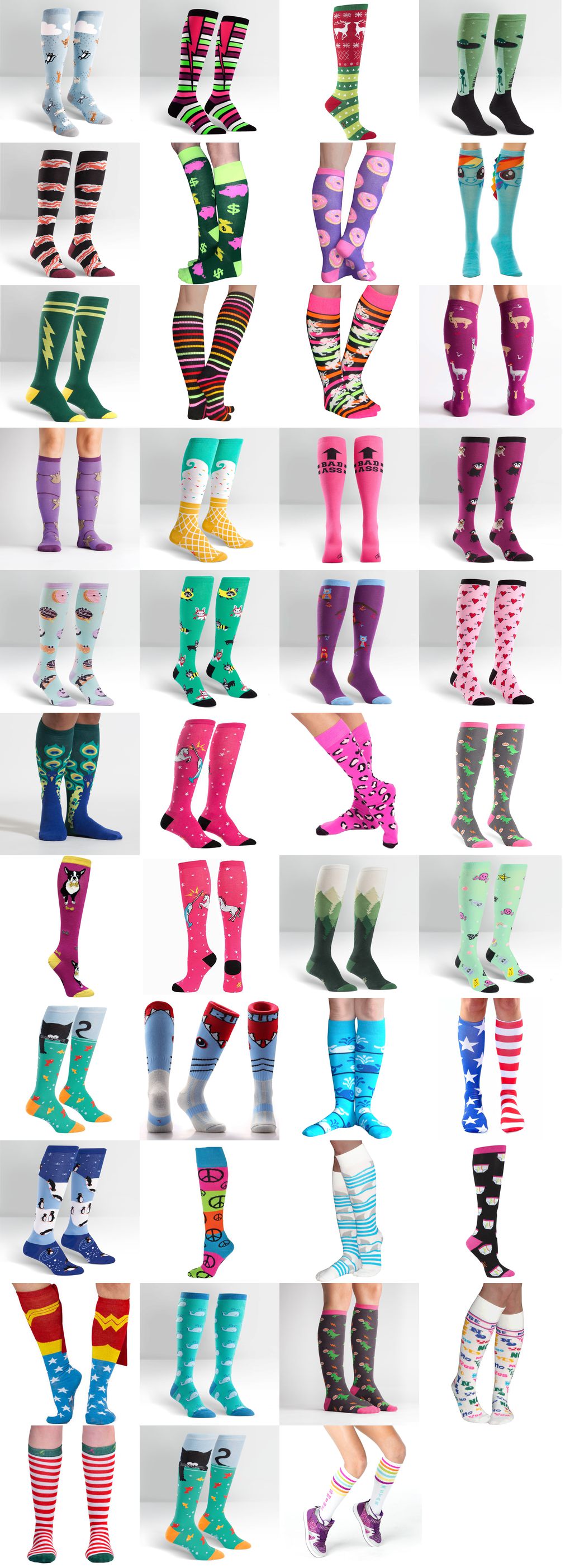 funky knee high socks